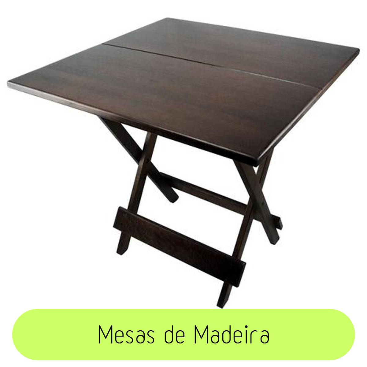 Mesas Dobráveis 70x70cm