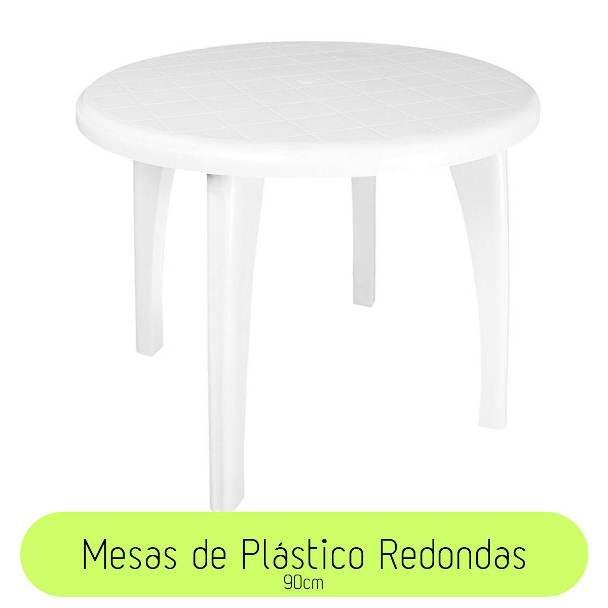 Imagem Mobílias Plásticas Redondas para 8 Lugares